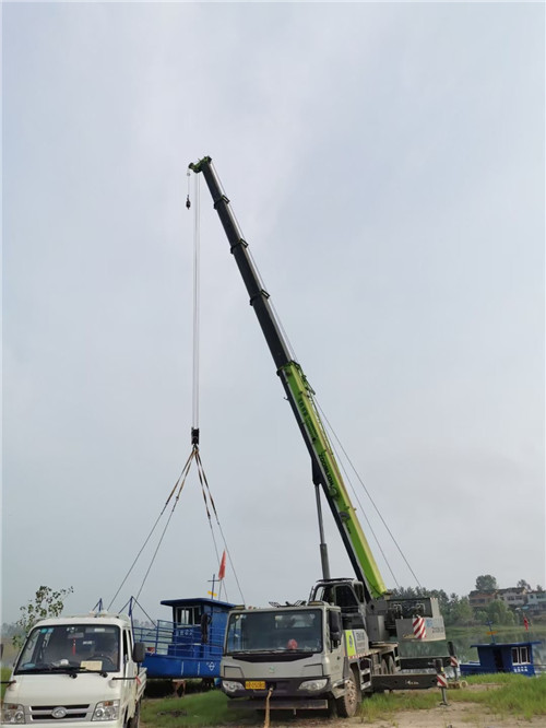 怀来县桥梁建设吊装案例